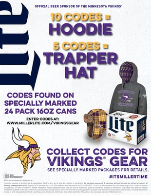 In the End Zone: Your Minnesota Vikings + Miller Lite